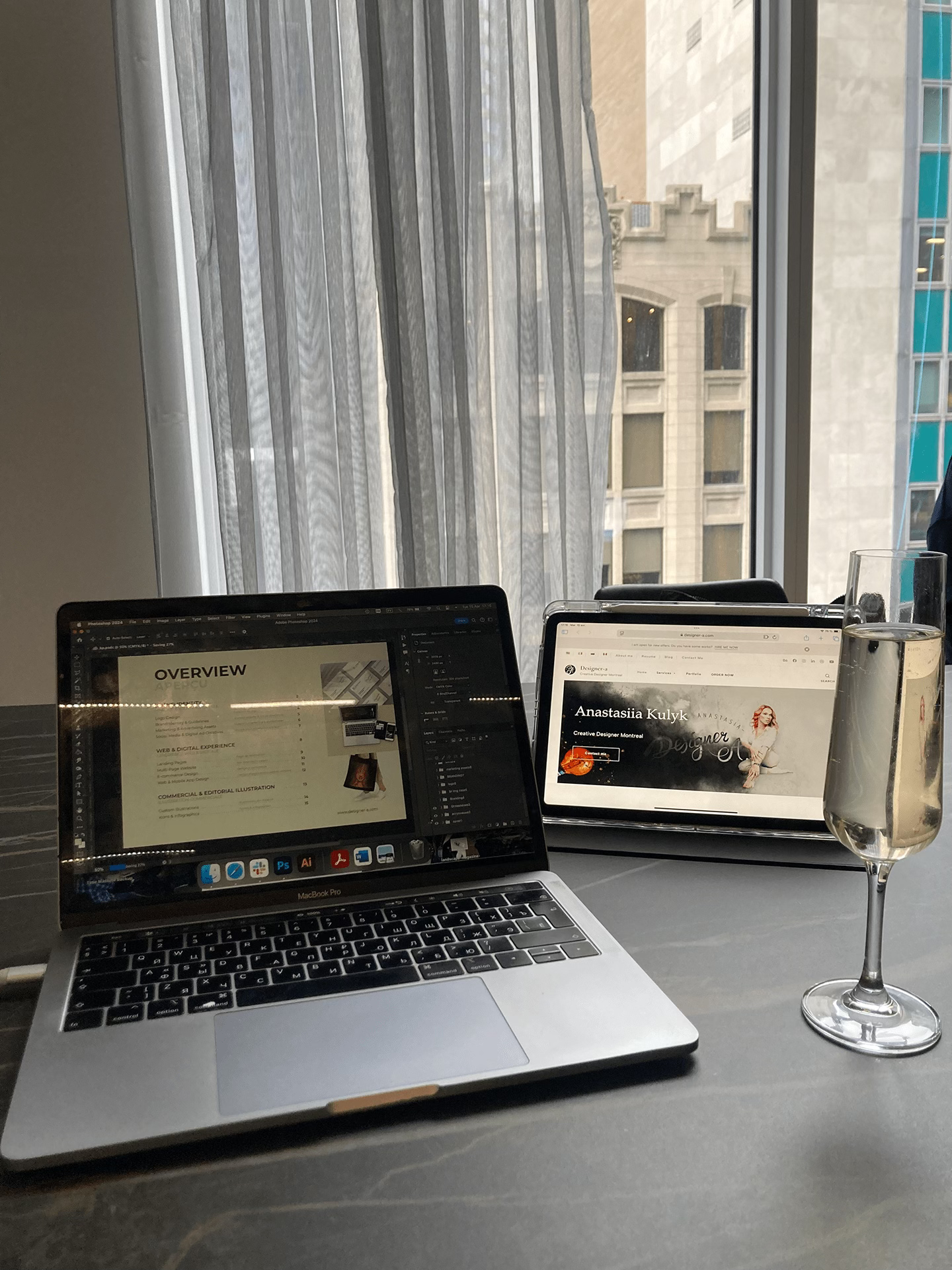 Contacts and overview of the testing process with listed design services