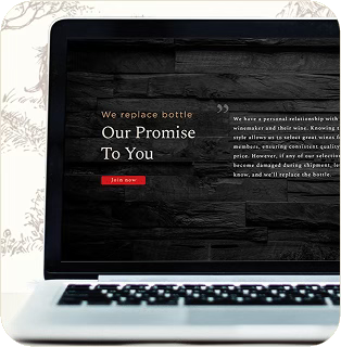 ecommerce for wine industry elegant and luxury design